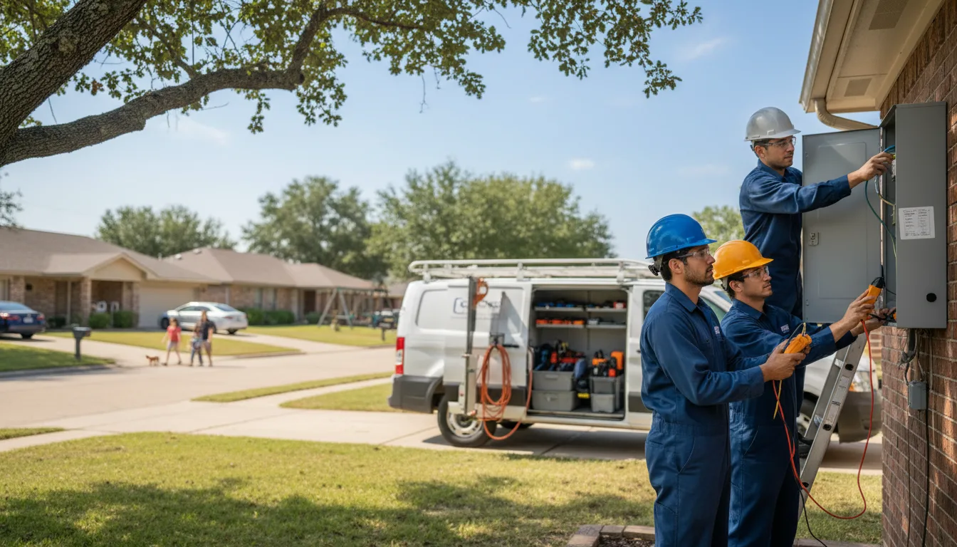 Certified electrician providing emergency electrical services in Rockland, WI